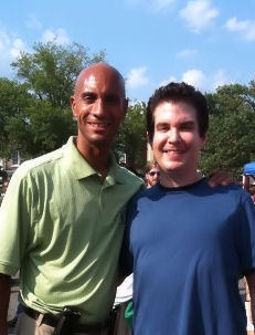 Adrian Fenty, Mayor of the District of Columbia, and Michael Karlan, President of Professionals in the City